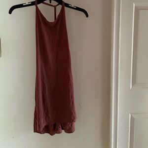 90s burgundy halter top